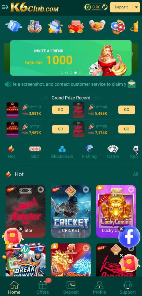 K6 Club Game APK Download - Real Earning App For Android