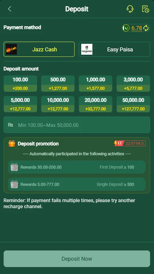 ZK777 Deposit APK